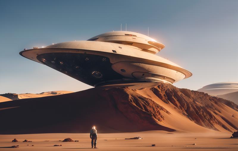 00068-1307888844-A man stands on the surface of a deserted planet, with a space background and a spaceship war, _lora_jzcg035_0.8_ jzcg035, scene.png